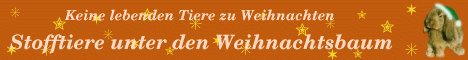 Tiere sind keine Weihnachtsgeschenke!